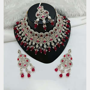 Juego de Collar de Diseño Jewelemarket con Piedras Austriacas Brillantes y Perlas, Joyería Fina-10575395BLP - Product Image 6