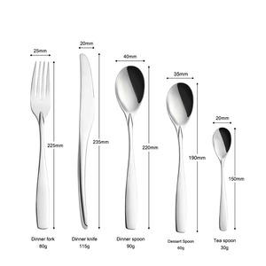 Juego de cubiertos de diseño moderno, perfecto para cenas elegantes, bodas y decoración de mesas de lujo. - Product Image 3