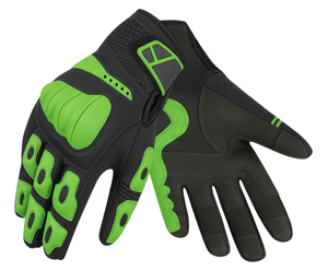 SAAR INDUSTRIES High Quality Full-Finger Leather Racing <b>Gloves</b> Breathable Waterproof <b>Touch</b> Screen Non-Slip Hook Loop - Product Image 1