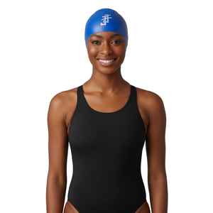 Chapeau de natation pour femmes Jack Jill, couleur personnalisée, logo personnalisé, écologique, en silicone imperméable, extensible et confortable, pour l'entraînement en piscine - Product Image 2