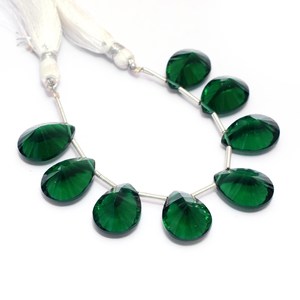 AAA+ Chrome 12x16mm Pear Faceted Cut <b>Stone</b> <b>Beads</b> Natural Chrome Diopside Hydro Quartz Gemstone Glass Concave <b>Beads</b> For Jewelry - Product Image 5