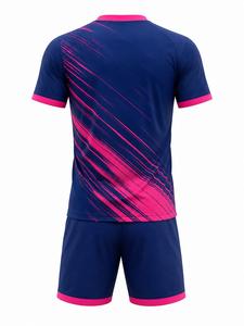 Ensemble de maillots de football sublimés pour hommes, manches courtes, polyester respirant, uniforme de football, col rond, coupe athlétique - Product Image 5