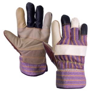 Gants de sécurité en cuir de buffle robuste pour usage industriel et domestique, protection renforcée des mains et des bras - Product Image 3
