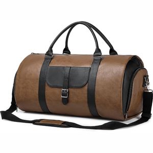 กระเป๋าเดินทางผู้บริหารหนังสีน้ำตาลพรีเมียมพร้อมสายสะพายปรับได้ - Product Image 6