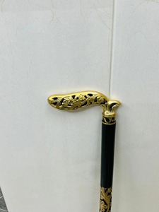 OLD WORLD TREASURE HANDICRAFTS Canne de marche victorienne en bois de rose noir poli avec poignée en laiton, pliable en 3 sections, 37 pouces (environ) - Product Image 4