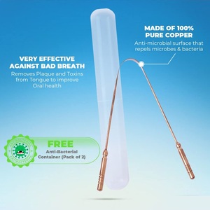 Durable Copper Tongue Scraper with Smooth Finish for Gentle and Effective Tongue Cleaning from Indian Supplier for Bulk Export - Product Image 4