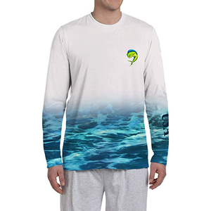 Camiseta de Pesca Personalizada 100% Poliéster de Alta Calidad, Secado Rápido, Ligera, Manga Larga, Transpirable - Product Image 2