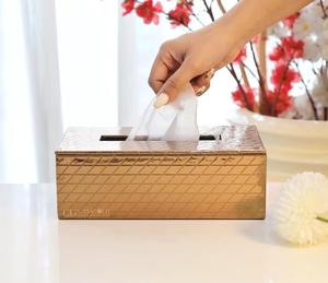 Casagold Metal Tissue Box Glam Design Convenient Use - Product Image 1