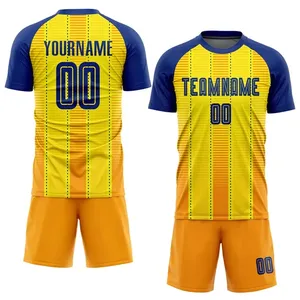 Conjunto de Uniforme de Fútbol OEM para Hombre, Uniformes de Fútbol con Logotipo Personalizado, Camiseta y Pantalones Cortos Deportivos Transpirables de Poliéster, Ropa de Equipo - Product Image 1