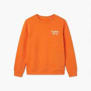 เสื้อสเวตเชิ้ตคอกลมสีส้มสำหรับผู้หญิง ทรงปกติ พิมพ์ลายตัวอักษร ผ้าฝ้ายถัก 100% สำหรับใส่ในฤดูใบไม้ร่วง - Product Image 6
