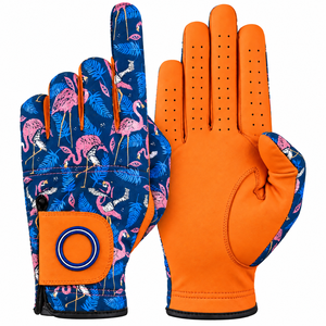 Dernier modèle de gants de golf en cuir Cabretta avec logo en caoutchouc personnalisé, pour droitiers et gauchers, supportant la personnalisation par le fabricant - Product Image 4