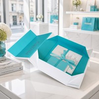 Caja de Regalo Plegable de Cartón Rígido Blanco Mate con Cierre Magnético, para Graduación, Educación Escolar, Kit de Planificación, Precio de Fábrica