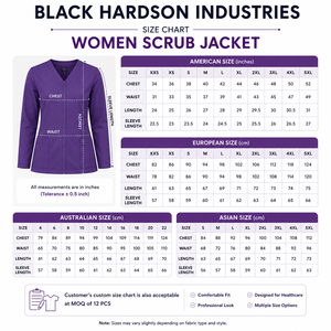 Women Men Scrub Jacket 180 GSM Canvas Charcoal Grey Button Medical <b>Work</b> Uniform Waterproof Hooded Winter - Product Image 3