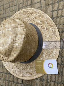 Sombrero Mexicano de Paja Natural a Rayas, con Bordado e Impresión Digital, Ala Ancha, Ajustable, Unisex, para Deportes y Ciclismo - Product Image 6