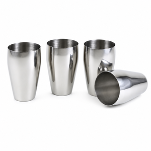 Juego de Vasos de Acero Inoxidable al por Mayor, Vasos de Metal con Acabado Espejo Premium, Irrompibles, Vajilla para Restaurantes - Product Image 1