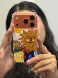 เคสโทรศัพท์มือถือ TPU สีชมพูประดับโบว์เชอร์รี่คริสตัลใส งานแฮนด์เมด ป้องกันด้านหลัง - Product Image 3