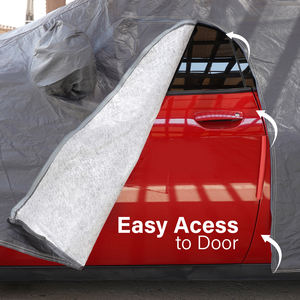 Funda para Auto ROADPOWER Premium Impermeable y Resistente a Arañazos con Bolsillo con Cremallera para Espejo, Ofrece Protección UV para Todo Clima - Product Image 5