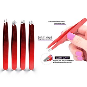 Pinzas para Cejas de Acero Inoxidable Japonés, Herramienta de Modelado y Depilación, Precisión Experta, Resistentes al Óxido - Product Image 5