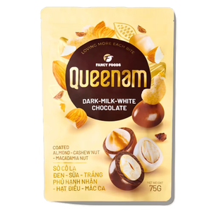Fabricant Exportateur de Dragées au Chocolat Noir Amère Solide, Expédition Directe, OEM/ODM, HALAL, 75G, Mélange d'Amandes et de Noix de Cajou enrobées de Chocolat - Product Image 1