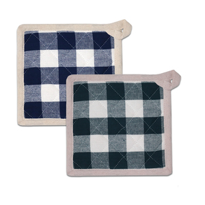 Eye Catching Checkered Design Pot Holder 100% Cotton,Yarn Dyed Pot Holders for Kitchen use Manufacturer in India. - Product Image 6