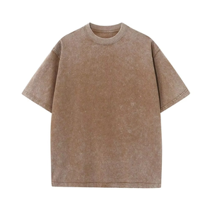 T-shirt formel personnalisé pour homme 100 % coton tricoté à manches courtes, coupe oversize avec épaules tombantes, 180 GSM, couleur unie - Product Image 1