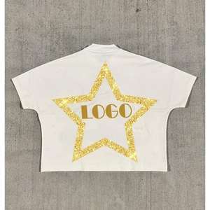 T-shirts graphiques sérigraphiés coupe courte et ample, style streetwear, 250 g/m², 100 % coton, pour hommes - Product Image 3