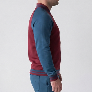 Comfy And Stylish Varsity Jacket Soft Touch Fabric Stretchy Material Double Best Stitching jacket for men men's jackets - Product Image 3