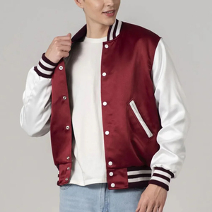 Vestes en satin pour hommes personnalisées, 100% polyester, imperméables, tricotées, OEM, qualité supérieure, best-sellers - Product Image 3