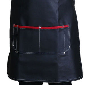 Tablier en cuir personnalisé avec logo pour barbecue, outils de travail, salon, chef, cuisine, barbier, jardin, menuiserie - Product Image 6