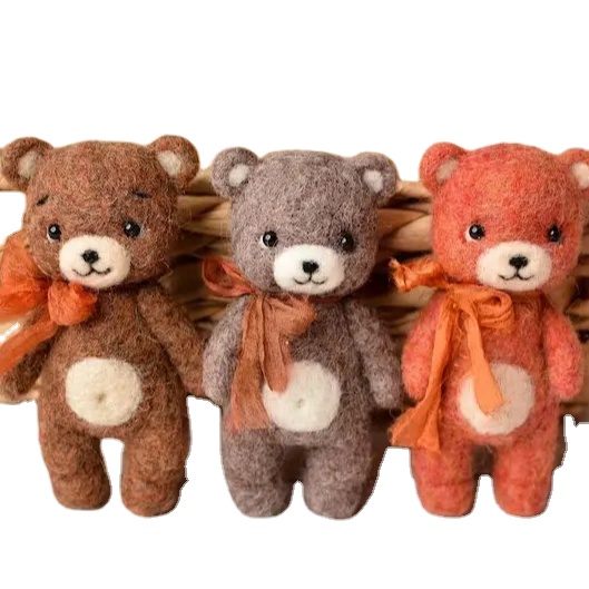 Handmade Toys Nepal Adorable Felt Stuffed Animals for Kids