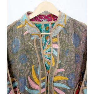 เสื้อแจ็คเก็ตคันธาผ้าฝ้ายแท้ 100% งานแฮนด์เมดสวยงาม คอจีน แขนยาว ระบายอากาศได้ดี เป็นมิตรกับสิ่งแวดล้อม ดีไซน์ทันสมัย ใส่ได้ทุกฤดู - Product Image 6