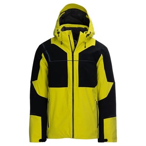 Veste de ski et de snowboard pour homme, imperméable, coupe-vent, bleu marine, blanc, rouge, noir anthracite, jaune fluo, color block, à capuche, Gore-Tex - Product Image 2