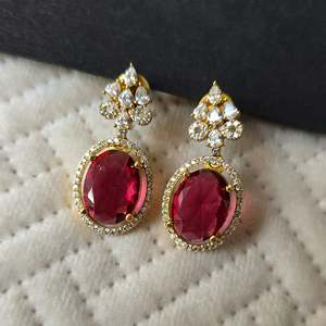 Fashion Drop Earrings-AD Bali - Product Image 3