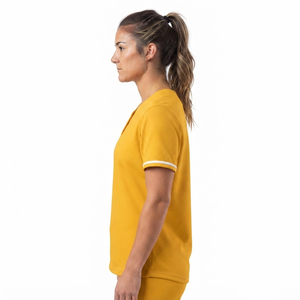 Camiseta de Béisbol para Mujer con Diseño OEM, Bordado de Alta Calidad, Personalizada, con Botones - Product Image 3