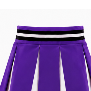 Purple Pleated Cheerleading <b>Skirt</b> <b>for</b> <b>Women</b> High Waist Athletic Team Uniform Dance Performance Training Competition Sportswear - Product Image 6