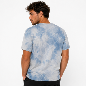 Unisex <b>Tie</b> Dye Cotton T Shirt Classic Crew Neck Short Sleeve Custom Logo Casual Streetwear Wholesale OEM Clothing Manufacturer - Product Image 2
