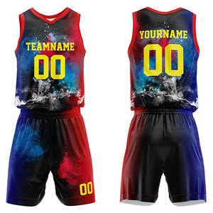 Ensembles de shorts et maillots de basketball personnalisés pour jeunes et adultes, respirants, imprimés par sublimation, nouvelle technique, services ODM/OEM - Product Image 1