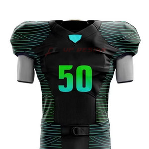 Uniforme de football américain respirant au design unique, sublimation, 100% polyester, prix de gros abordable, fabriqué au Pakistan - Product Image 3