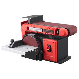 Lijadora Combinada Profesional de 400W con Disco de 6\" y Banda de 4\" x 36\", Mesa de Trabajo Ajustable de 0-45 Grados y Puerto de Recolección de Polvo para Trabajos en Madera - Product Image 1