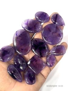 Ametista Estelar Natural Púrpura de Segunda Calidad, Gema Suelta en Cabujón, Formas y Tamaños Variados, Aproximadamente de 20 a 30 mm - Product Image 3