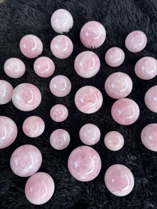 High Quality Natural Rose Quartz <b>Small</b> Sphere Ball Healing Crystal for Meditation Raisagate Brand Gujarat Origin Love Theme - Product Image 5
