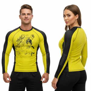 Haut de compression à manches longues pour BJJ MMA, sport, fitness, course, entraînement, extérieur, taille personnalisée, Rash Guard - Product Image 3