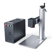 Máquina de Marcado Láser de Fibra Portátil Inteligente con Pantalla de Cámara CCD y Fuente Láser JPT