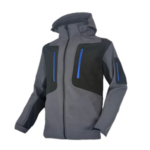 Veste softshell personnalisée pour homme, veste de travail coupe-vent noire, veste d'extérieur de haute qualité, imperméable et chaude pour la randonnée - Product Image 6