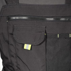 Salopette de sécurité fluorescente avec bandes réfléchissantes pour hommes – Vêtement de travail haute visibilité durable pour la construction - Product Image 3