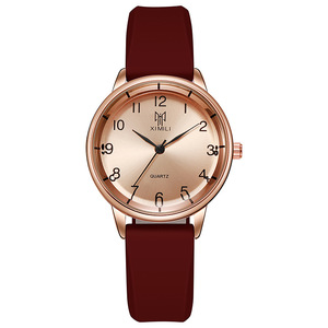 Reloj de Cuarzo de Lujo con Correa de Silicona Redonda para Mujer, Reloj Moderno para Estudiantes - Product Image 6