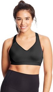 Sujetador Deportivo Negro con Diseño Cruzado en la Espalda, de Alta Sujeción, para Yoga y Entrenamiento, Ajuste Sin Costuras - Product Image 4