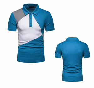 Chemise décontractée pour homme en coton tricoté 100 %, unie, respirante, à manches courtes, boutonnée, pour le bureau, la plage, la mode estivale - Product Image 6