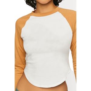 Oferta Especial: Camiseta Corta de Moda para Mujer, Diseño Urbano Vintage, Teñido Liso, Corte Ajustado, 100% Algodón, Largo Regular, Cómoda - Product Image 5