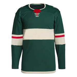 Maillot de hockey sur glace en maille 100 % polyester, doux, respirant, confortable, imprimé numériquement, pour adultes, avec logo personnalisé - Product Image 1